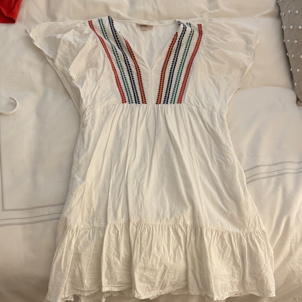 Knox Rose Cream Dress with Embroidered Accents